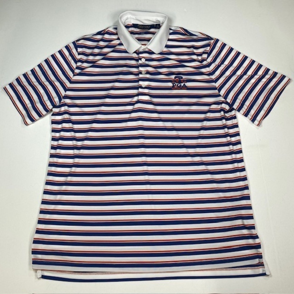 Polo Golf Ralph Lauren 2020 PGA Harding Park Striped‎ Performance Shirt Mens XL